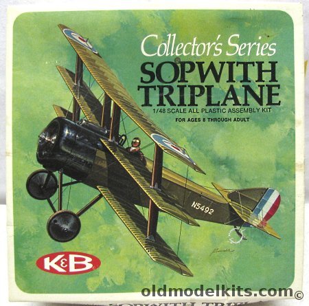 Aurora-KB 1/48 Sopwith Triplane - Collector's Series Issue, 1100-170 plastic model kit